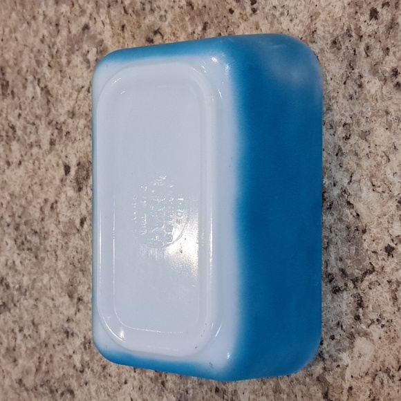 Vintage Pyrex Refrigerator Dish 502-B Major Faded Blue No Lid USA - Picture 6 of 8